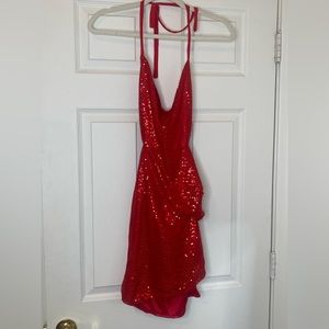 Sequin red dress